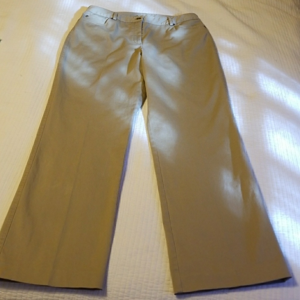 Rafaella - Straight Leg Khaki Pants